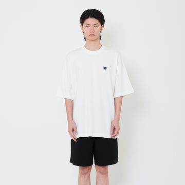 Men Printed Oversized Tee - Off White - SM2502025A