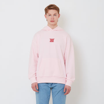 Men Embroidery Oversized Hoodie - Pink - SM2502032B