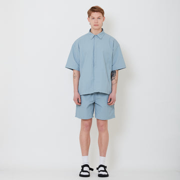 Men Nylon Shorts - Light Blue - SM2502034A