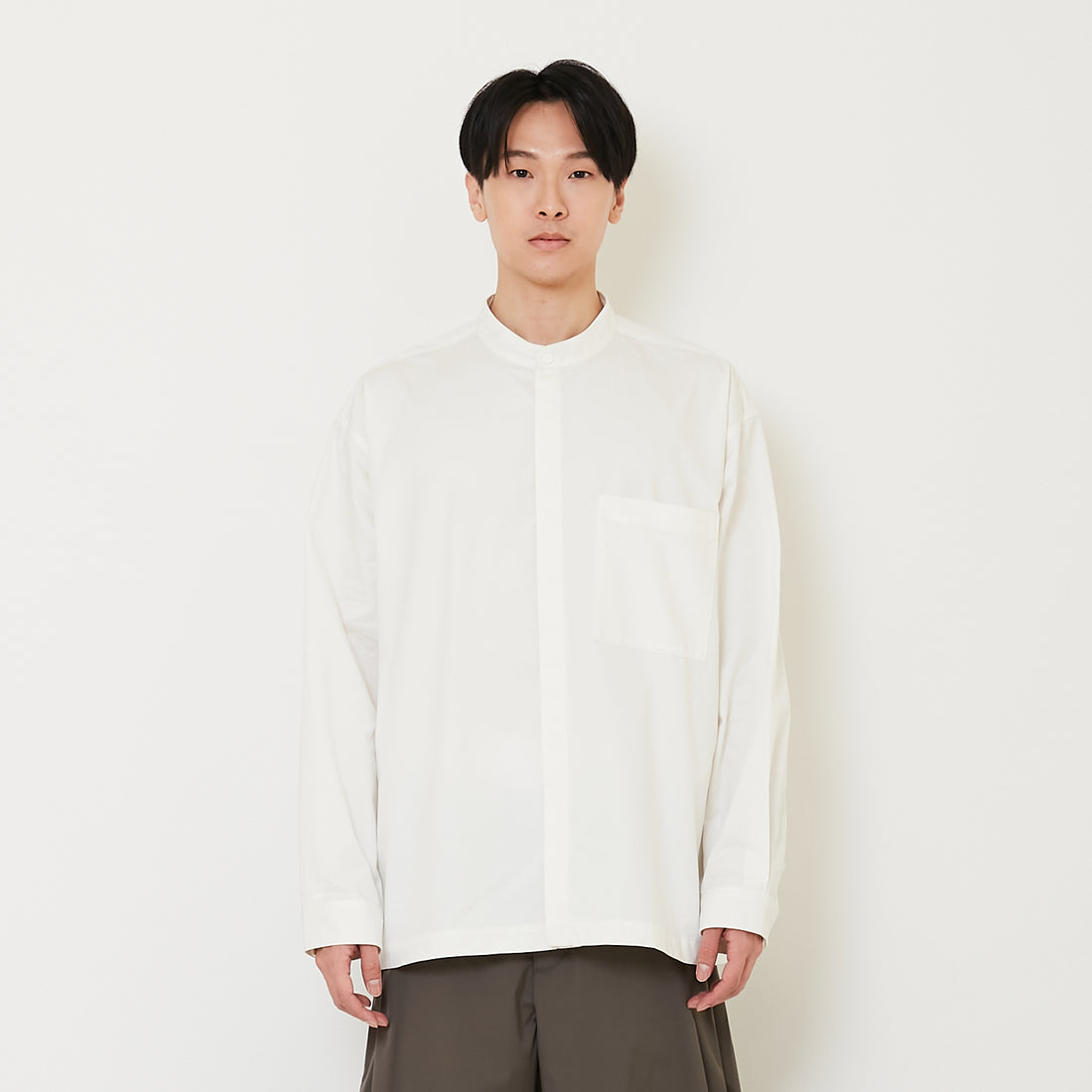 Men Oversized Shirt - Off White - SM2502038A