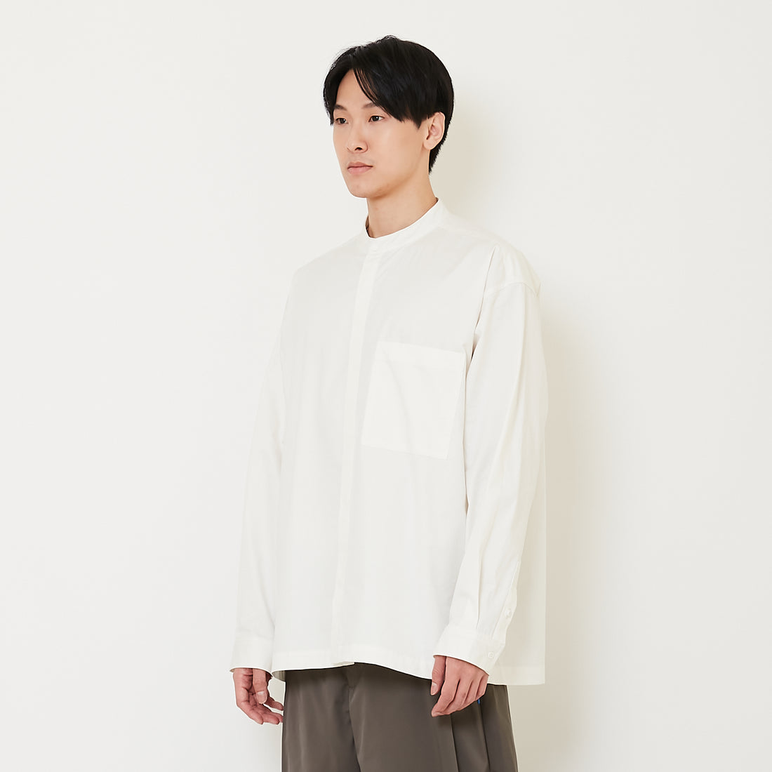 Men Oversized Shirt - Off White - SM2502038A