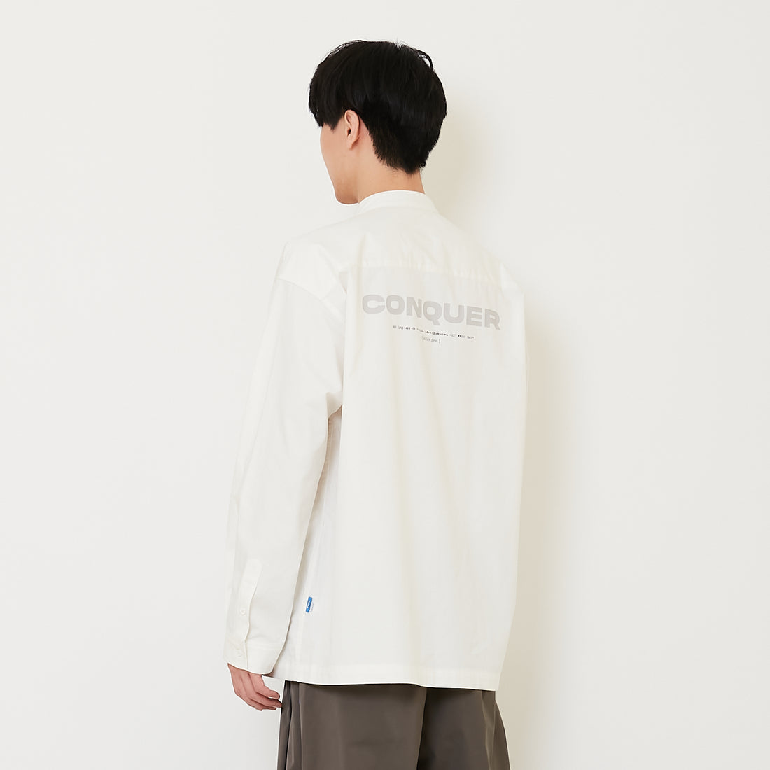 Men Oversized Shirt - Off White - SM2502038A