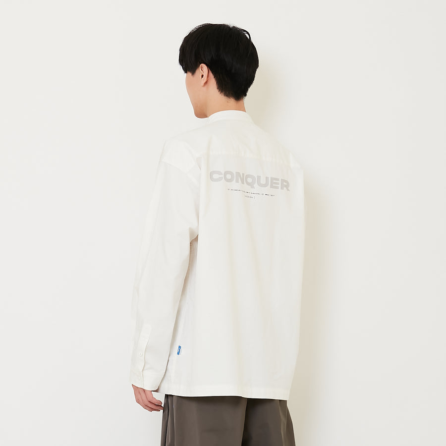 Men Oversized Shirt - Off White - SM2502038A
