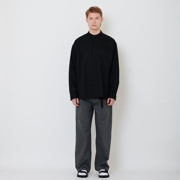 Men Barrel Leg Long Pants - Grey - SM2502042A