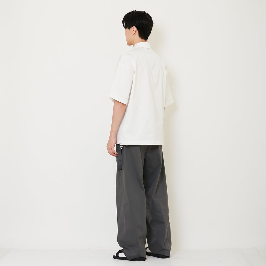 Men Barrel Leg Long Pants - Grey - SM2502042A