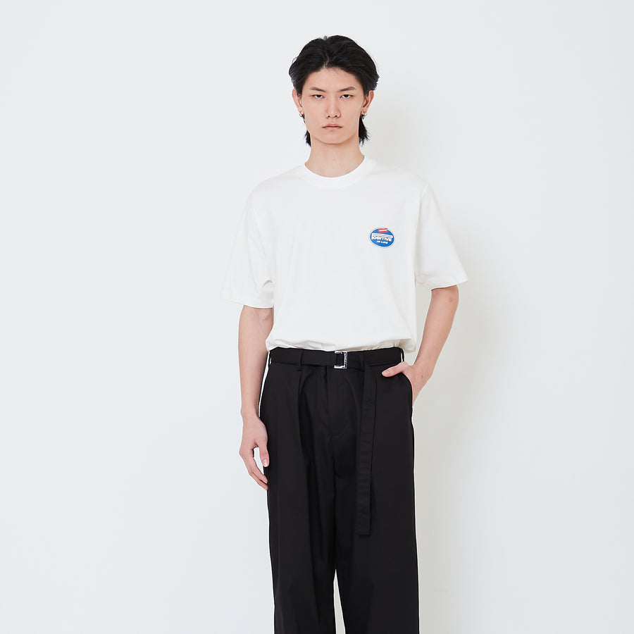 Men Barrel Leg Long Pants - Black - SM2502042B