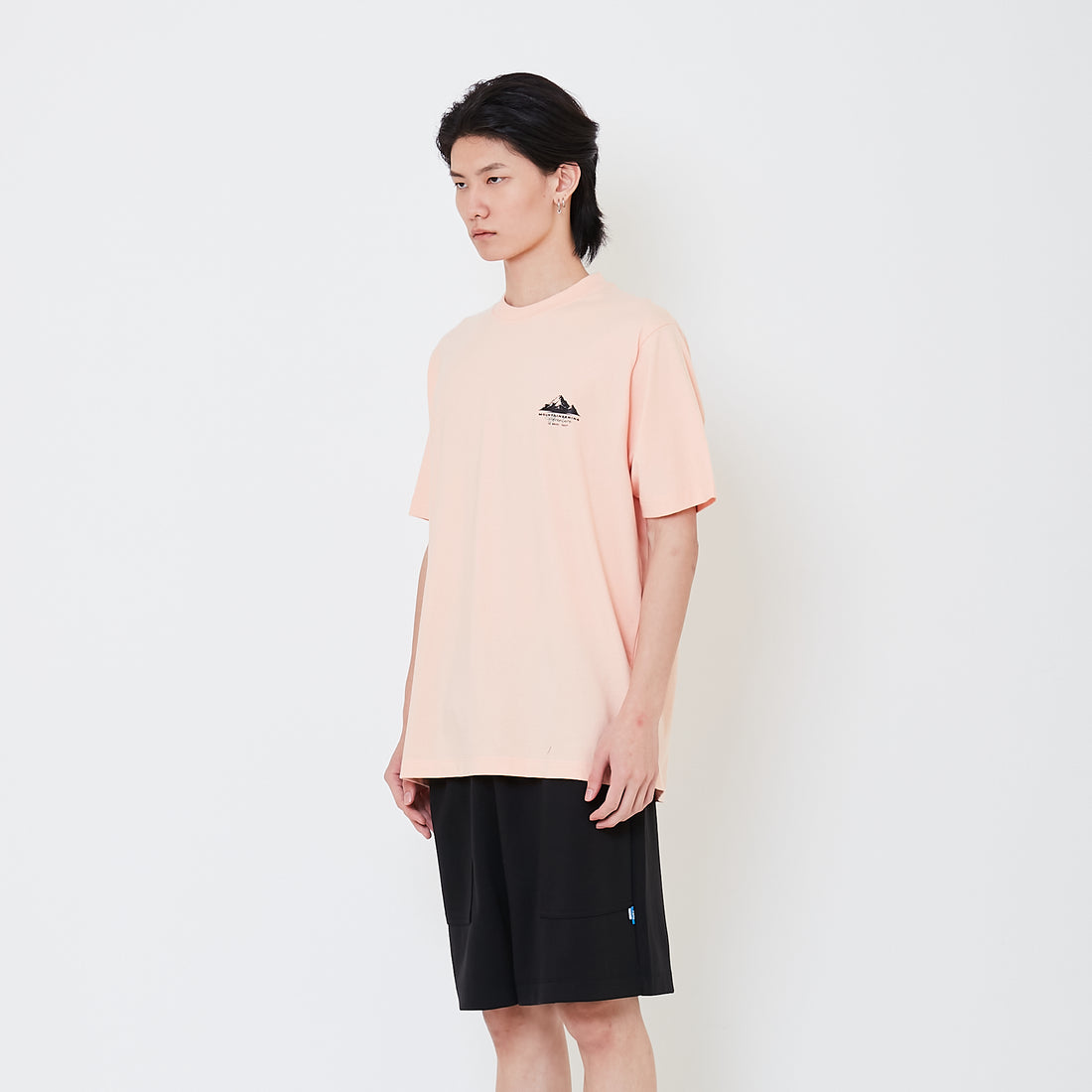 Men Graphic Tee - Salmon - SM2502044A