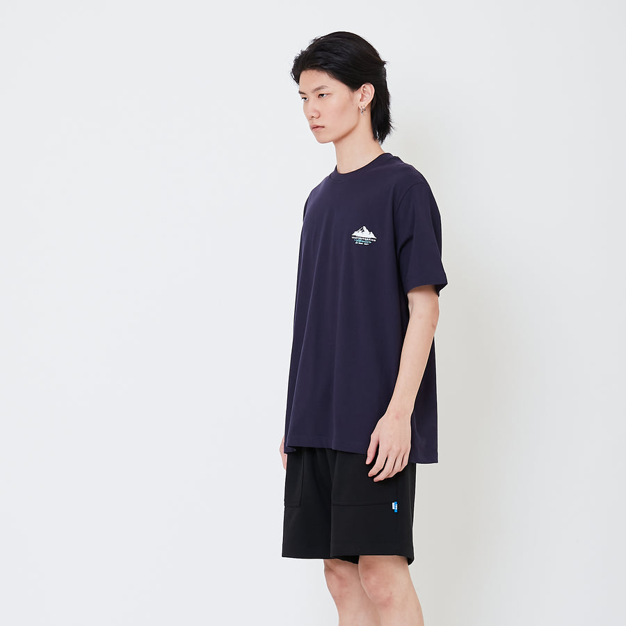 Men Graphic Tee - Navy - SM2502044B