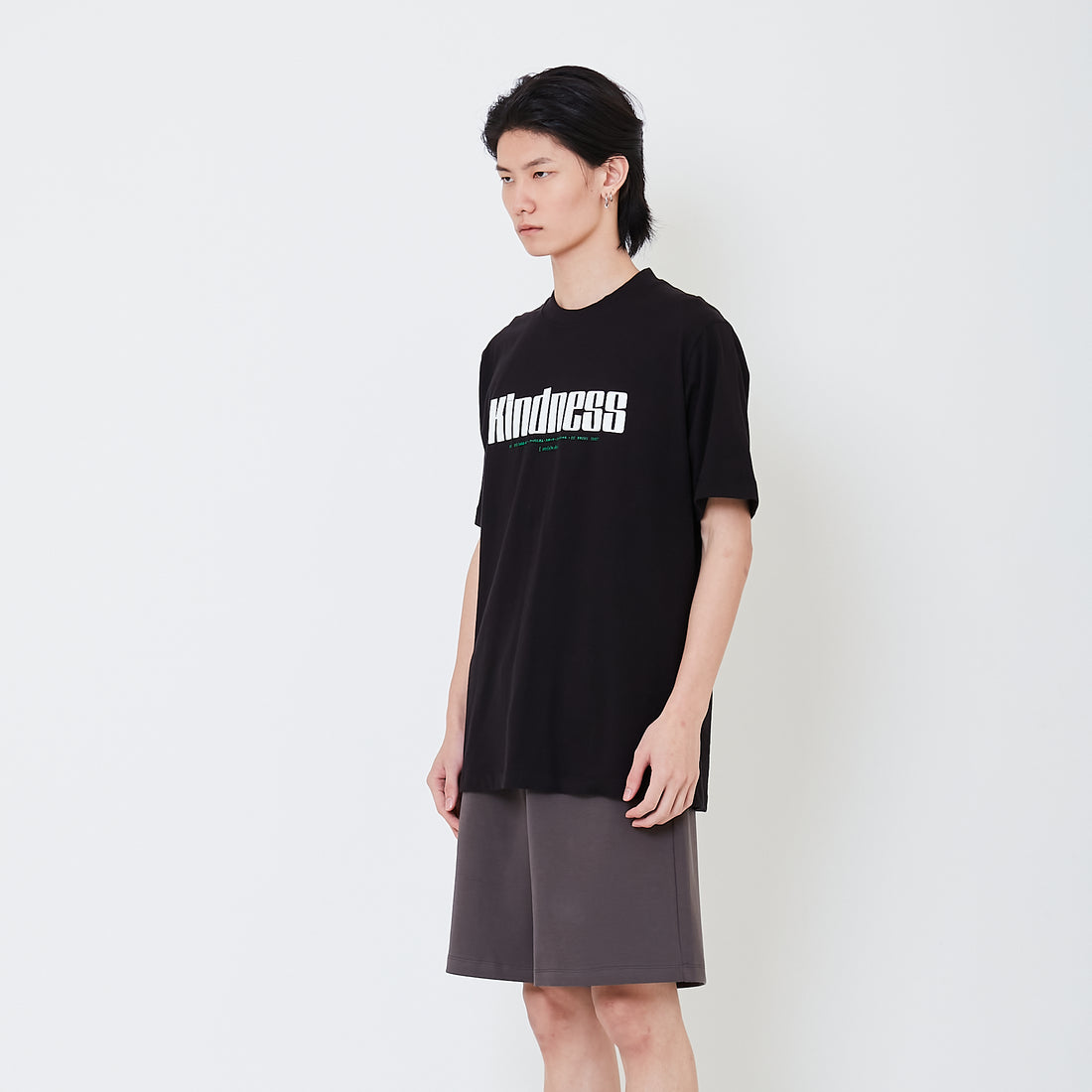 Men Graphic Tee - Black - SM2502045B