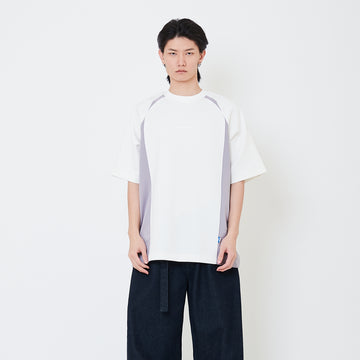 Men Oversized Jersey Tee - Off White - SM2503047A
