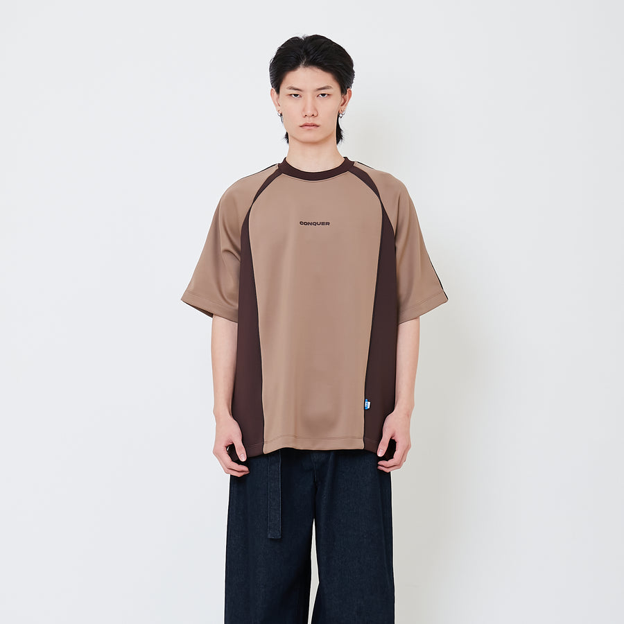 Men Oversized Jersey Tee - Brown - SM2503047B