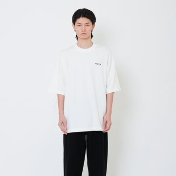 Men Printed Oversized Tee - Off White - SM2503052A