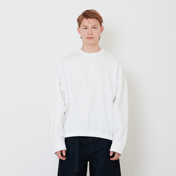 Men Hybrid Oversized Sweatshirt - Off White - SM2503054A