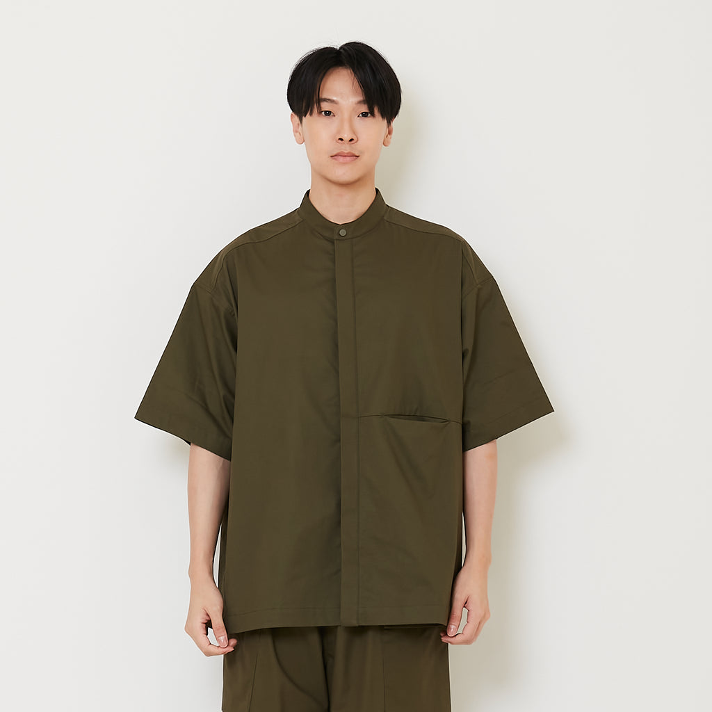 Men Oversized Shirt - Army Green - SM2503055B