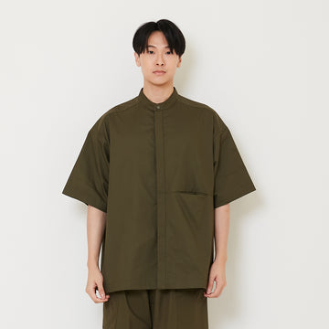 Men Oversized Shirt - Army Green - SM2503055B