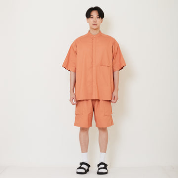 Men Woven Cargo Shorts - Coral - SM2503056A