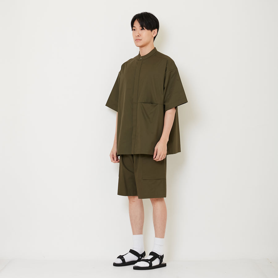 Men Woven Cargo Shorts - Army Green - SM2503056B