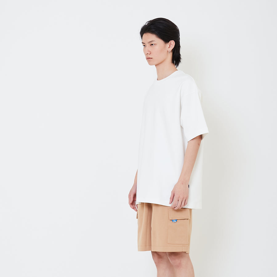 Men Oversized Neoprene Top - Off White - SM2503060A