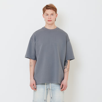 Men Oversized Neoprene Top - Metal - SM2503060C