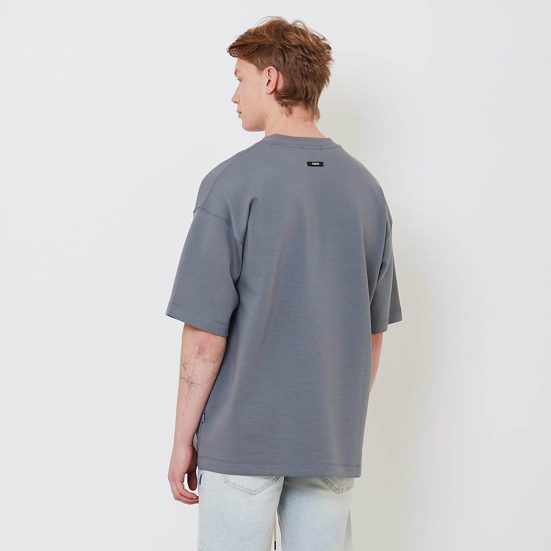 Men Oversized Neoprene Top - Metal - SM2503060C
