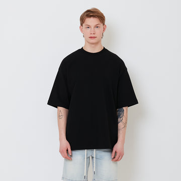 Men Oversized Neoprene Top - Black - SM2503060D