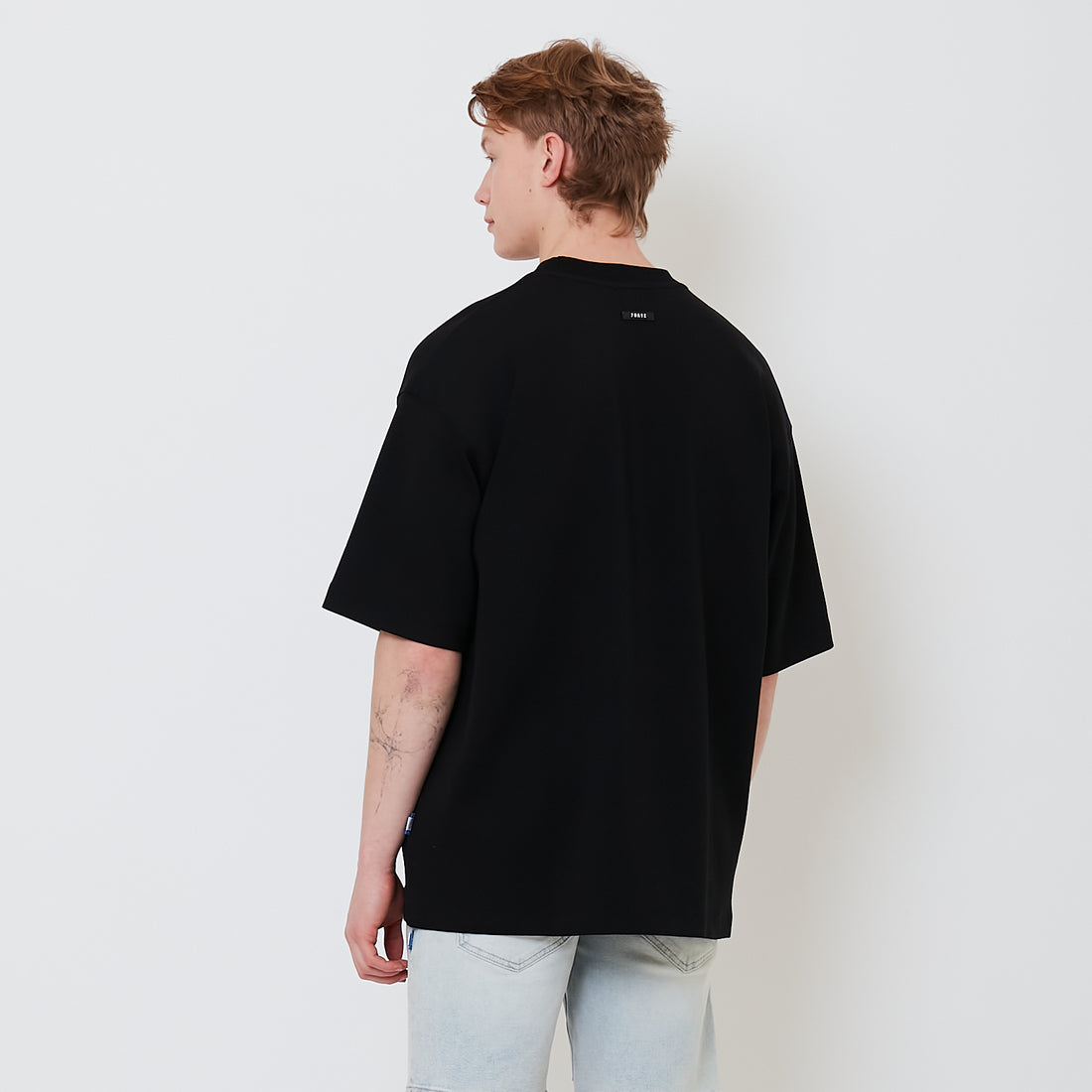 Men Oversized Neoprene Top - Black - SM2503060D