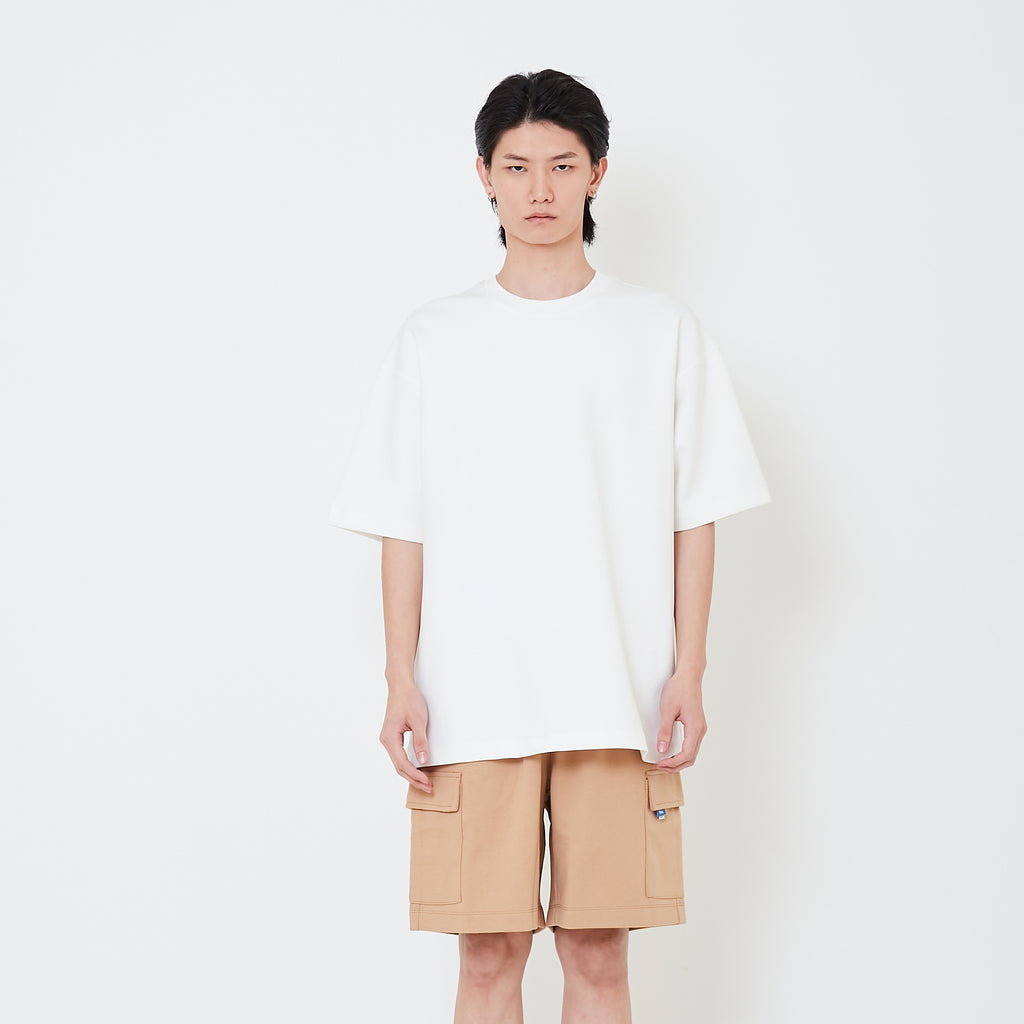 Men Cargo Sweat-Shorts - Khaki - SM2503061B