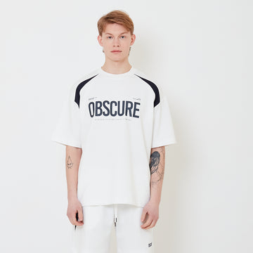 Men Oversized Pique Top - Off White - SM2503062A