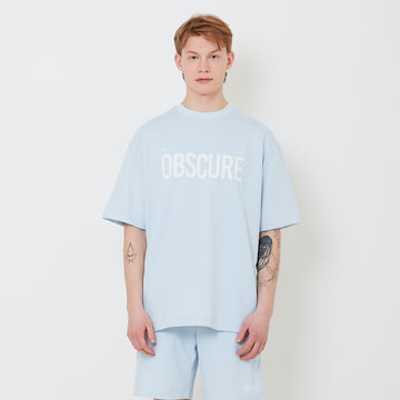 Men Oversized Pique Top - Light Blue - SM2503062B