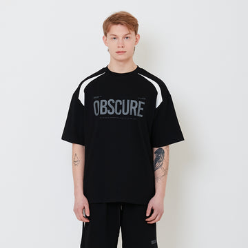 Men Oversized Pique Top - Black - SM2503062D