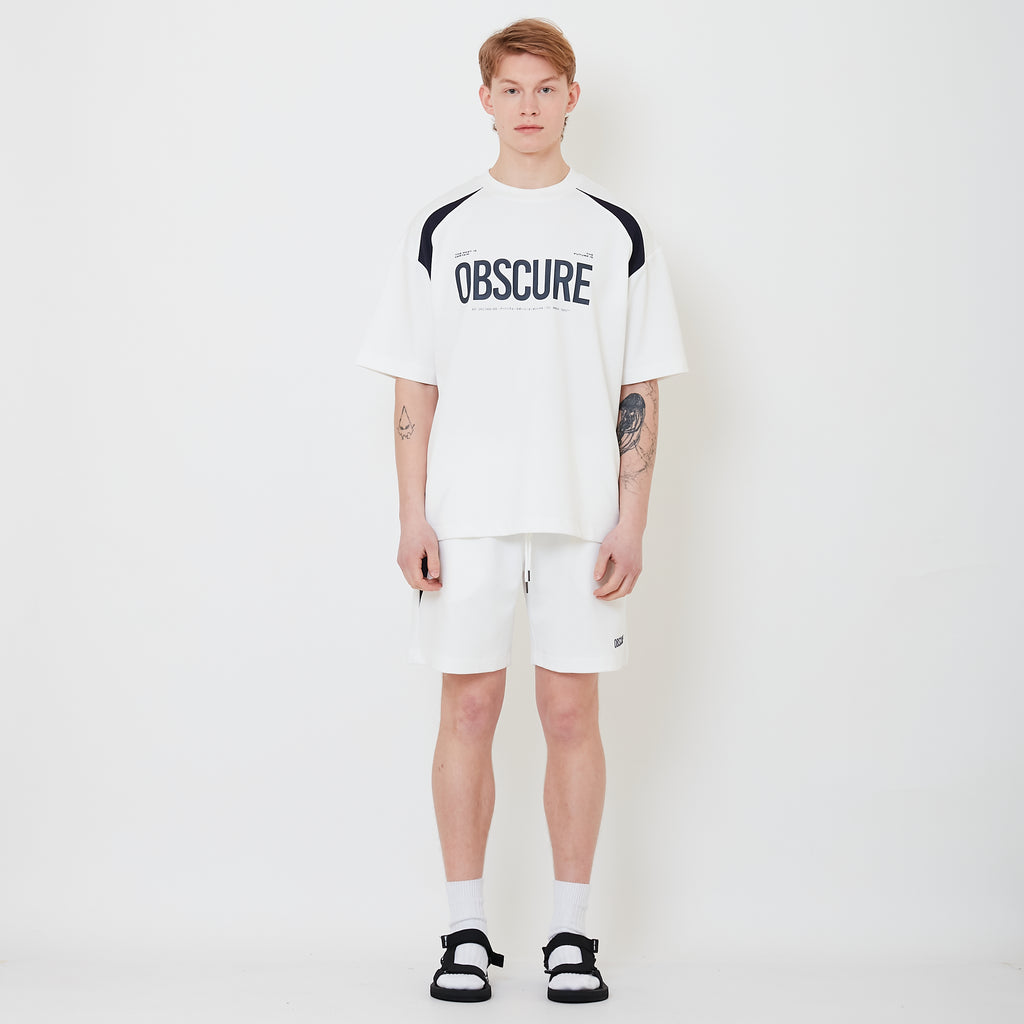 Men Pique Shorts - Off White - SM2503063A