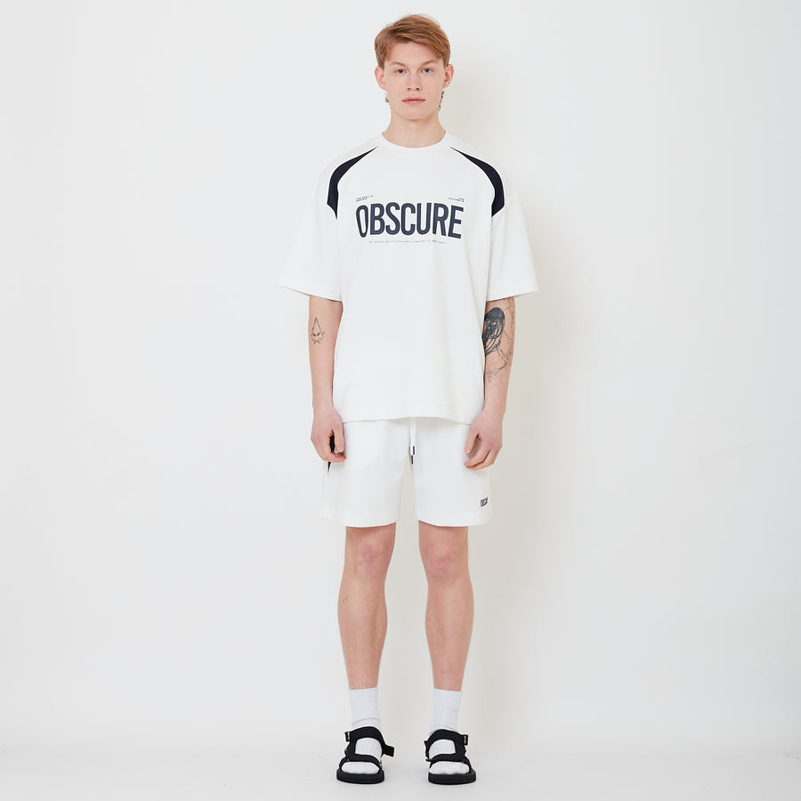 Men Pique Shorts - Off White - SM2503063A