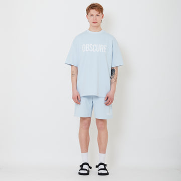 Men Pique Shorts - Light Blue - SM2503063B