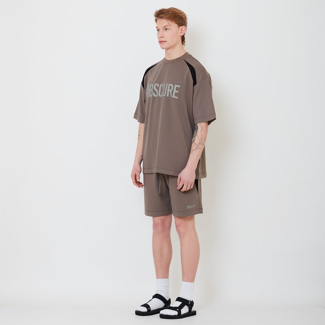 Men Pique Shorts - Olive - SM2503063C