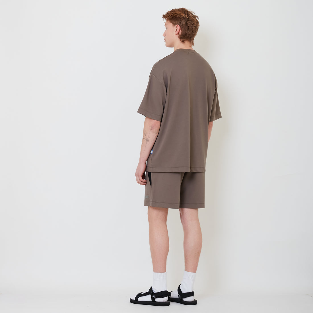 Men Pique Shorts - Olive - SM2503063C