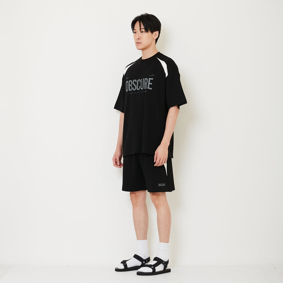 Men Pique Shorts - Black - SM2503063D