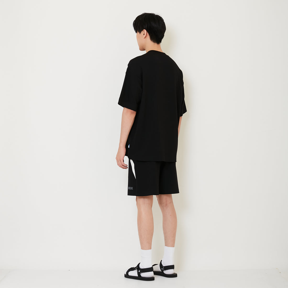 Men Pique Shorts - Black - SM2503063D