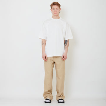 Men Wide Leg Long Pants - Khaki - SM2503064A