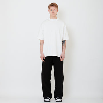 Men Wide Leg Long Pants - Black - SM2503064C