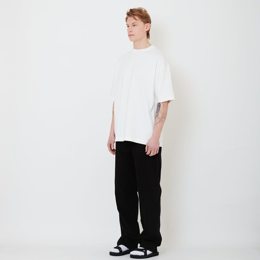 Men Wide Leg Long Pants - Black - SM2503064C