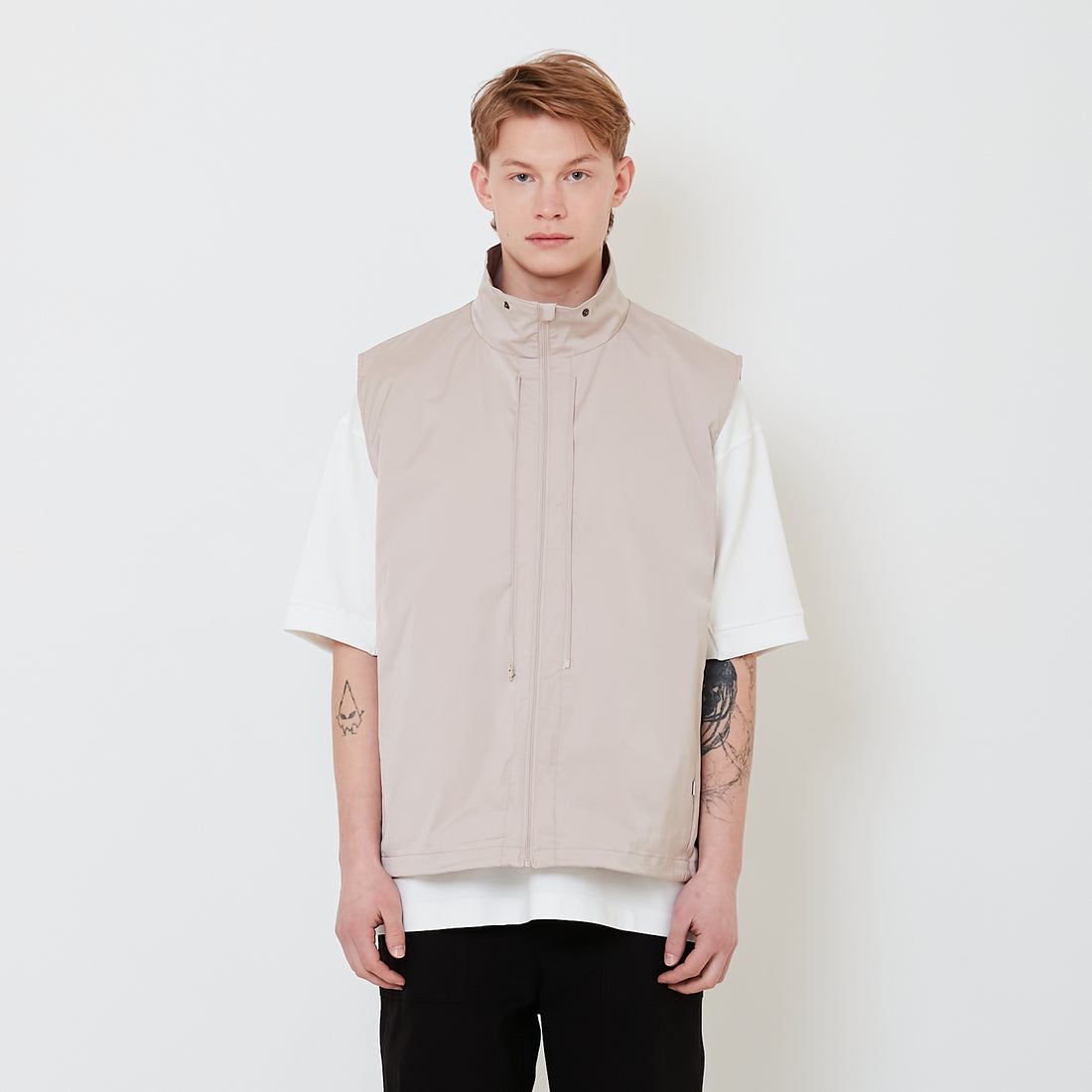 Men Detachable Parka - Beige - SM2503065A