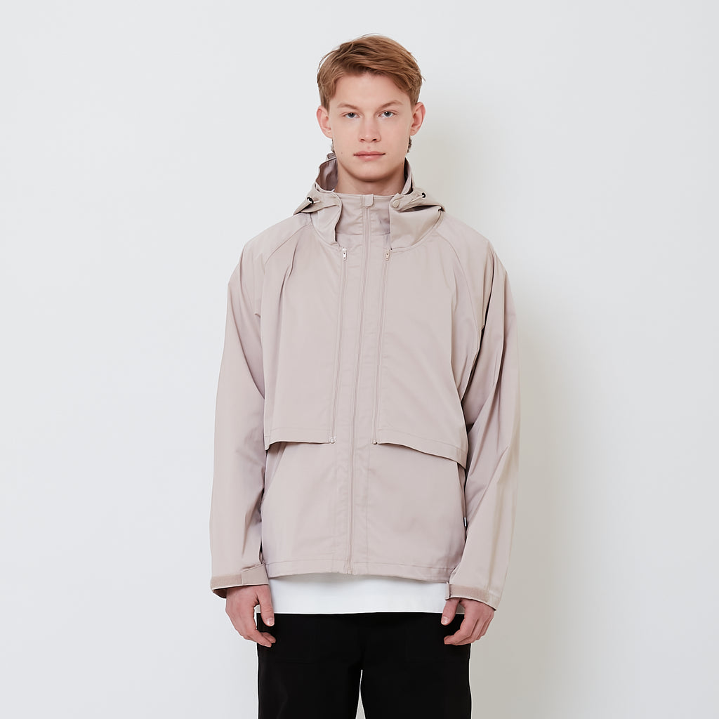 Men Detachable Parka - Beige - SM2503065A