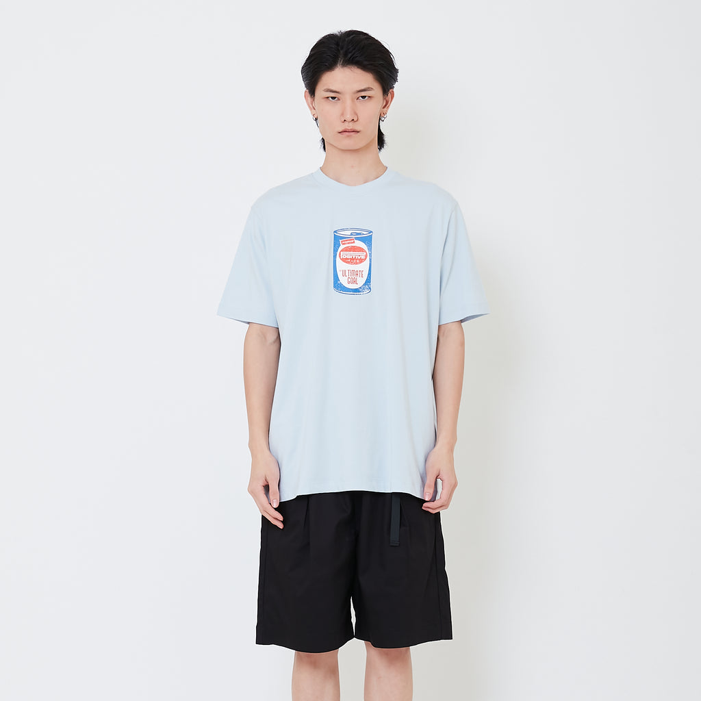 Men Graphic Tee - Light Blue - SM2503068A