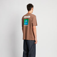 Men Graphic Tee - Brown - SM2504069B