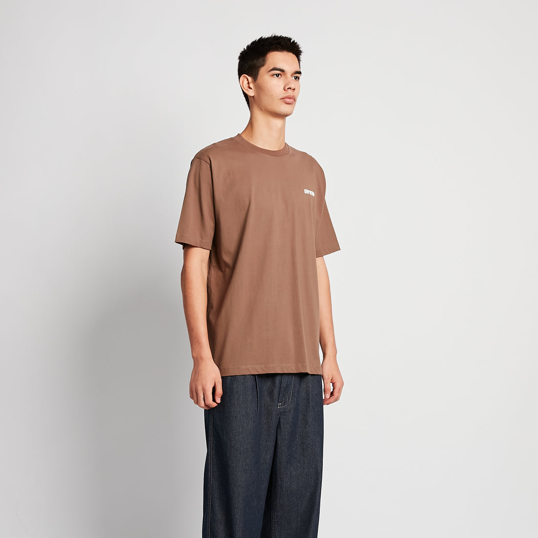 Men Graphic Tee - Brown - SM2504069B