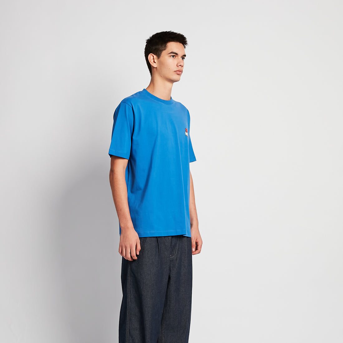 Men Graphic Tee - Blue - SM2504070B