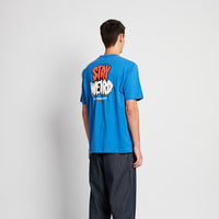 Men Graphic Tee - Blue - SM2504070B