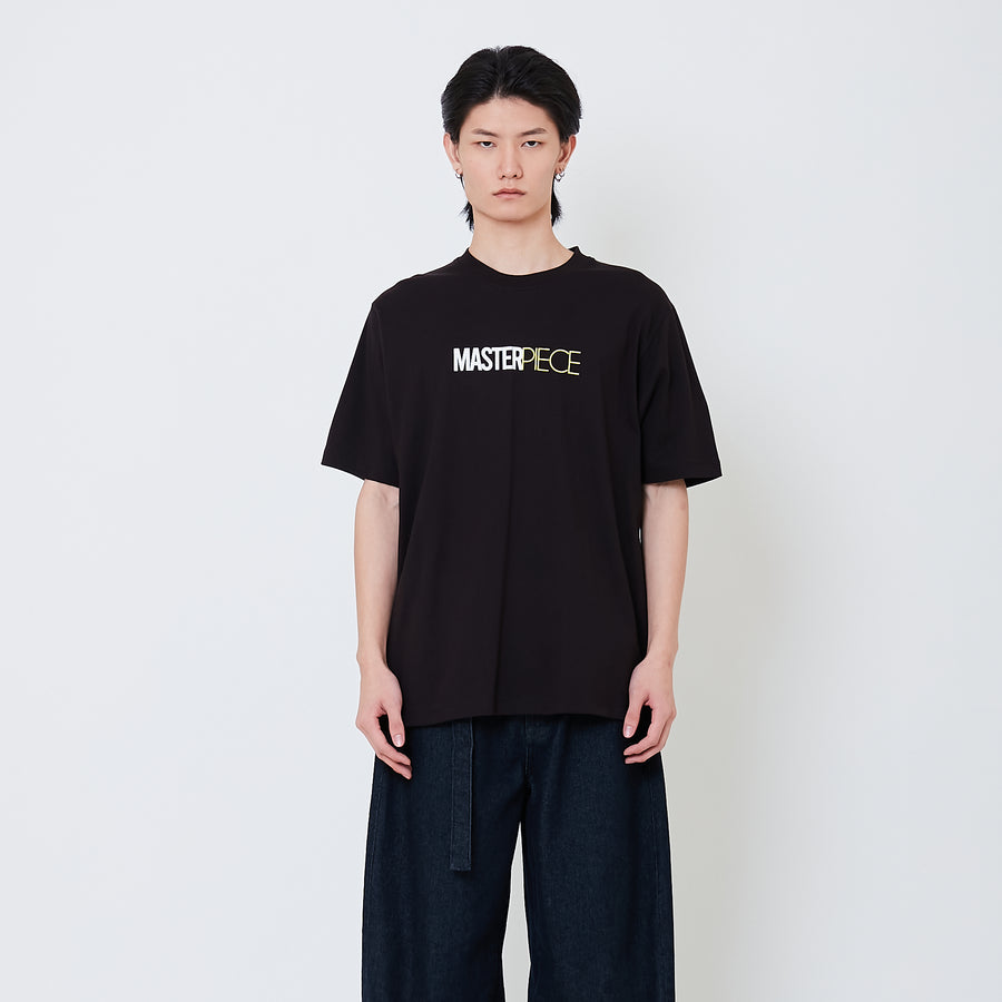 Men Graphic Tee - Black - SM2504071B