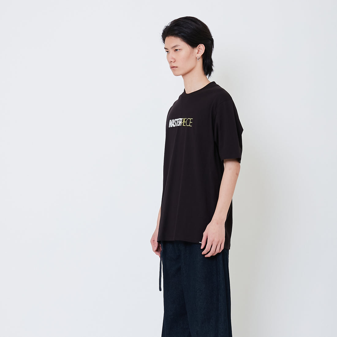 Men Graphic Tee - Black - SM2504071B