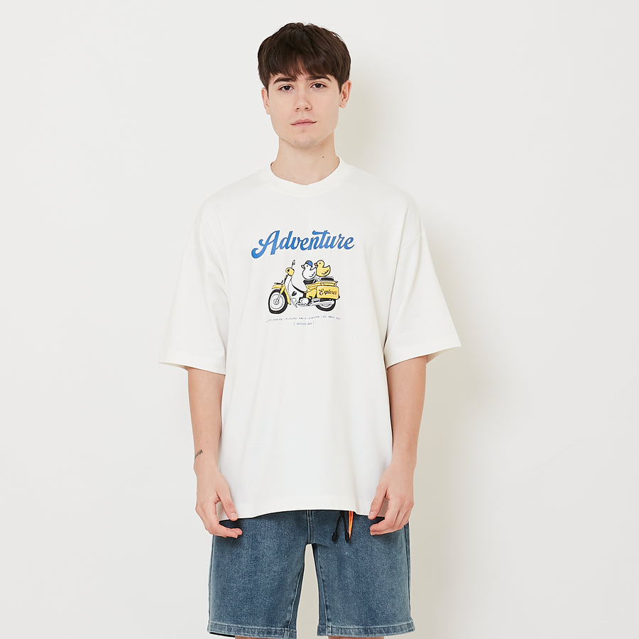 Men Printed Oversized Tee - SM2504087